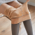 Stewardess Gray Transparent Fake Meat Velvet Thick Leggings Women's Autumn and Winter Keep Warm Outerwear Stirrup Pantyhose One-Piece Trousers