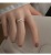 Female Light Luxury Minority Exquisite Ins Popular Net Red Open Index Finger Simple Fashion Personality Design Sense