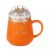 Student Ins Korean Style Lovers Ceramic Cup Household Ceramic Cup with Cover with Spoon Creative Office Coffee Cup