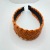 European and American Leather Headband New Wide-Edged Headband Fashion Trending Woven Hairpin Korean Retro