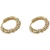Light Luxury Temperament Circle and Pearl Earrings 2022 New Trendy Ear Ring Women's Ear Clip Niche Design Earrings
