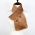 One Piece Dropshipping Korean Style Winter New Imitation Fur Thick and Comfortable Warm Imitation Rabbit Fur Scarf Women's Solid Color Scarf