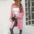 Foreign Trade Women's Clothing European and American Foreign Trade Loose Oversized Cardigan Solid Color Knitted Coat Export