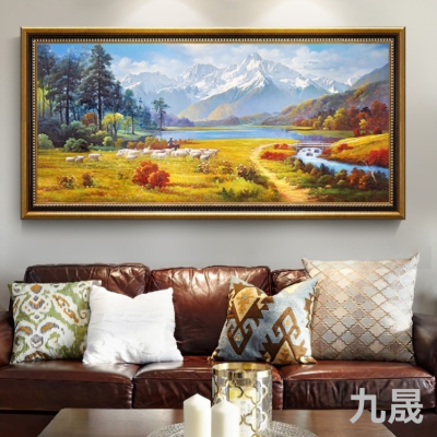 New Oil Painting Hand Painting Foreign Trade Hotel Hotel Homestay Engineering Painting Styles Are Diverse and Can Also Be Used as Spray Painting Craft