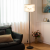 Floor Lamp Living Room Bedroom Nordic Modern Minimalist Vertical Floor Lamp Sand Iron Floor Lamp Bedside Reading Lamp