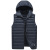 Foreign Trade Men's Cotton-Padded Clothes Men's down Cotton-Padded Jacket Winter Warm Men's Thin Vest Hooded Vest Lightweight Vest