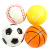 Children's Solid Foam Sponge Ball Elastic Ball Basketball Football Toy Ball Vent Decompression Elastic Ball Wholesale