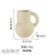 Modern Ceramic Milk Handle Vase Milk Pot-Shaped Flower Device B & B Model Room Decoration Ornaments