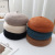 Big Head Circumference Beret Women's Autumn and Winter Wool Painter Cap Artistic Face-Looking Small Beret Thickened Three-Dimensional Pumpkin Hat