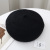 Big Head Circumference Beret Women's Autumn and Winter Wool Painter Cap Artistic Face-Looking Small Beret Thickened Three-Dimensional Pumpkin Hat