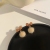 2022 Autumn and Winter New Bow Fur Ball 925 Silver Pin Earrings Korean Fashion Simple Temperamental All-Match Earrings Fashion