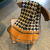 New Large and Small Houndstooth High-Grade Fashion Scarf Elegant Autumn and Winter Thickened Office Warm All-Matching Shawl