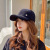 Korean Style Baseball Cap Women's Black Twill Gold Silk Hat Autumn and Winter Warm Lady's Hat Fashion Sun-Proof Peaked Cap