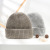 Hat Female Winter Korean Style Fashionable All-Match Rabbit Fur Warm Ear Protection Knitted Hat Thick Japanese Cute Wool Sleeve Cap