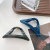 Ornament ABS Material Hollow Triangle Barrettes Simple Temperament Back Head Shark Clip Female Barrettes Headdress