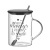 In Wind Glass Cup Heat-Resistant Cup Large Capacity with Lid Milk Breakfast Cup Office Internet Celebrity