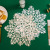 Gilding PVC Placemat Christmas Decoration Western-Style Placemat PVC Christmas Snowflake Table Mat Western Restaurant Japanese Coaster Dining Table Cushion