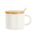 INS Mug Simple Golden Trim Ceramic Mug Nordic with Cover with Spoon Ceramic Cup Ceramic Cup