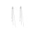 Sterling Silver Needle New Ins Trendy Ear Thread Jewelry Simple All-Match High-Grade Light Luxury Earrings