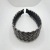 European and American Leather Headband New Wide-Edged Headband Fashion Trending Woven Hairpin Korean Retro