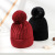 Hat Female Autumn and Winter Woolen Hat Korean Style Japanese Style Winter Earflaps Ins Knitted Fluffy Ball Cap Warm with Velvet Twist Hat