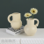 Modern Ceramic Milk Handle Vase Milk Pot-Shaped Flower Device B & B Model Room Decoration Ornaments