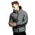 Foreign Trade Men's down Jacket Fitness Casual Hooded Zipper Cotton Coat Men's Fashion Loose Cotton Jacket
