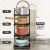 Kitchen Storage Rack Household Floor Multi-Layer Pot Storage Rack Multi-Functional Sink Cabinet Layered Pot Rack