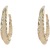 Metal Mesh Crystal Circle Earrings Korean Exquisite Elegant High-Grade New Niche Design Light Luxury Earrings