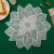 Dining-Table Decoration PVC Leaves Hollow Gilding Placemat Leaf Pattern Heat Proof Mat Placemat for Western Food