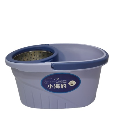 Rotary Mop Bucket Mop Bucket Household Hand Wash-Free Wet and Dry Dual-Use Mop Hand Wash-Free Spin-Dry Dual-Drive with Wheels