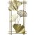 New Chinese Style Golden Light Luxury Wall Hanging Ginkgo Flower Three-Dimensional Wall Hanging Home Background Wall Iron Decoration