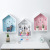 Creative Nordic Style Wooden House Wall Hook for Keys Jewelry Box Home Hallway Storage Rack Keys' Box