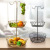 Double-Layer Banana Rack Fruit Basket New Year Guest Restaurant Dried Fruit Tray Vegetables Snack Storage Basket Wrought Iron Fruit Basket