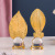 Simple Modern Light Luxury Golden Leaf Crystal Ball Decoration Study Model Room Desktop Metal Decorations