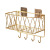 Bathroom Toilet Storage Rack Punch-Free Toilet Wall Storage Cosmetics Skin Care Products Loofah Iron Hanging Rack