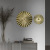 European-Style Home Mural Creative Straight Wave Irregular Round Design Sunflower Wall Decoration Hand Gift Pendant