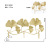 Cross-Border Light Luxury Ginkgo Wall Hanging Living Room Hook Entrance Hook Hanger Coat Rack Wall Hanging Hook