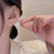 Minority Asymmetric Exquisite Micro-Inlaid Question Mark Earrings for Women Korean New Creative Design Sense Earrings