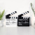 Shooting Props Wooden Movie Clapperboard Shooting Auxiliary Background Props Director Board Home Daily Decoration