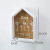 Creative Nordic Style Wooden House Wall Hook for Keys Jewelry Box Home Hallway Storage Rack Keys' Box
