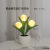 INS Simulation Tulip Led Pot Decoration Creative Living Room Hallway Home Artificial Flower Fake Flower Pot Small Bonsai