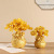 Gold Pachira Macrocarpa Money Tree Lucky Bag Money Tree Ornaments Living Room Entrance and Wine Cabinet Home Decoration Resin Crafts