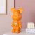 Creative Heart Violent Bear Resin Piggy Bank Decoration Living Room Home Hallway Internet Celebrity Trend Cartoon Doll Decoration