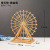 European-Style Retro Rotatable Ferris Wheel Metal Ornaments Creative Home Wine Cabinet Furnishings Office Desk Surface Panel Decorations