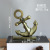 Creative Mediterranean Style Wrought Iron Zinc Alloy Boat Anchor Home Desktop Decoration Restaurant Bar Metal Decorations