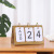 Nordic Ins Simple Iron Calendar Ornaments Creative Office Room Table Decoration Small Ornament Flip Desk Calendar