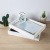 Zakka Wooden Painted Tray Wooden Box Cosmetics and Jewelry Storage Box Room Desktop Organizing Grocery Storage Box