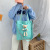 2022 New Korean Style Fashion Bear Canvas Bag Large Capacity Women's Shoulder Bag Casual Student Make-up Bag