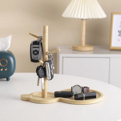 Wholesale Nordic Solid Wood Jewelry Display Stand Home Living Room Room Desktop Key Rack Gourd Plate Storage Shelf